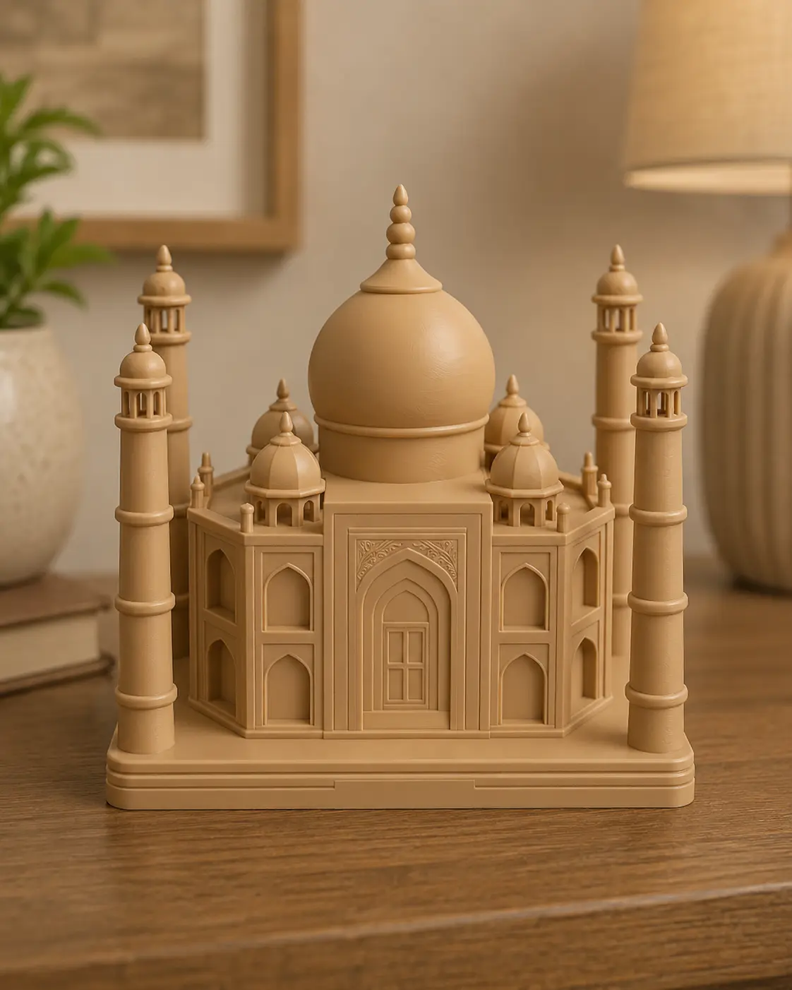 Taj Mahal Miniature Sculpture, Home Decor Statue for Home Supplies Display