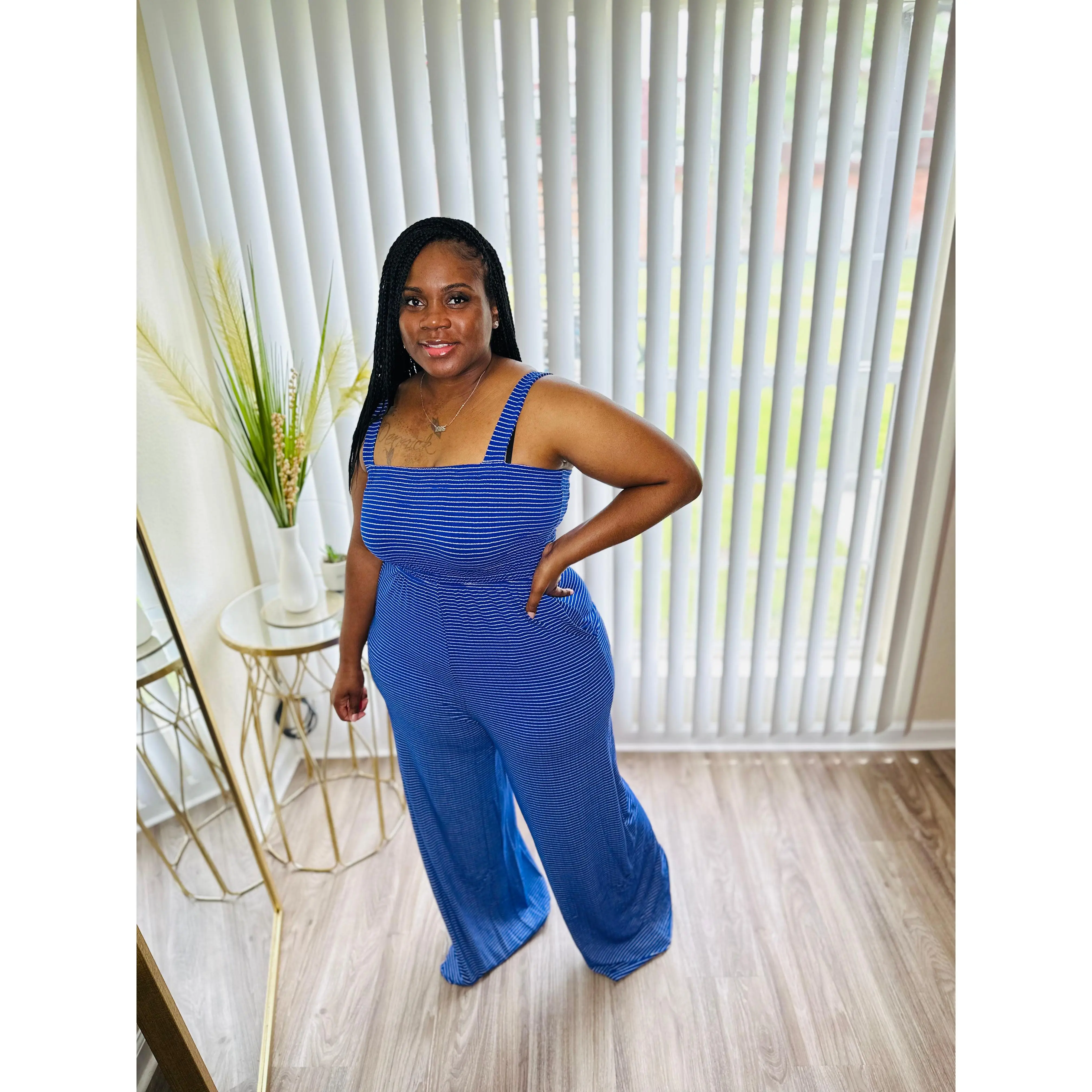 SMOCKED TOP JUMPER