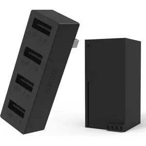 4 Ports USB Hub 2.0 for  Series X/S, High Speed USB Hub Splitter Expansion Adapter Compatible with  Series X/S Console