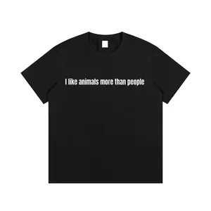I like animals more than people Essential Cotton T-Shirt