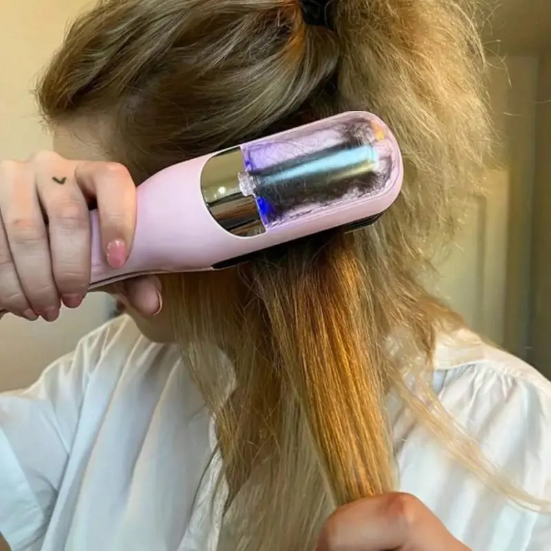 Rechargeable Cordless Hair Trimmer, Split Hair Clipper, Professional Hair Styling Tool for Women & Girls, Hair Straightener Brush, Wireless Hair Straightener
