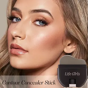 Contouring Stick, Fine Smooth Texture, Fits Face Contours, Waterproof Full Coverage, Natural Makeup Effect, Suitable for All Skin Types