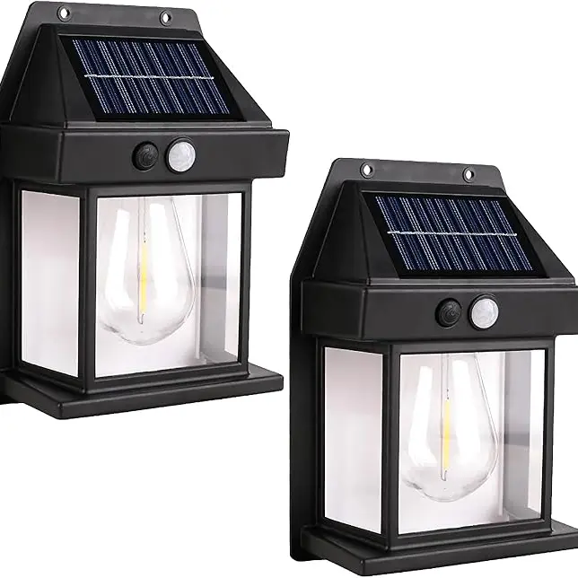 Solar Outdoor Wall Sconce Lights - Dusk-to-Dawn ABS Plastic, Motion Sensor, 3 Light Modes, Security Mode, Waterproof, Adjustable, Auto Shut-Off, Accent Lights for Garden, Fence, Backyard Glow Up (Age 12+)