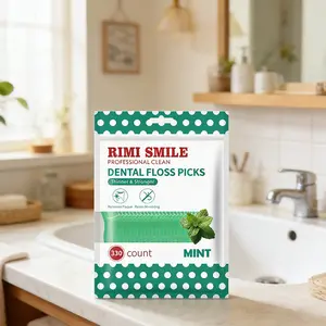 330pcs Ultra-Fine Mint Flavor Disposable Floss Sticks, Travel Essential Oral Care Tool, Effective Plaque Removal, Ideal Dental Hygiene Choice