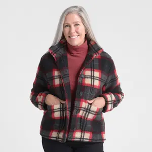 Christopher & Banks Patch Pocket Sherpa Jacket