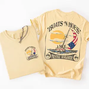 Boats 'n Hoez 2 sides Shirt, Retro Step Brothers Movie Tee, Funny Summer Shirt, Vintage Comfort Colors T-shirt, Unisex Shirt Gift for Men and Women