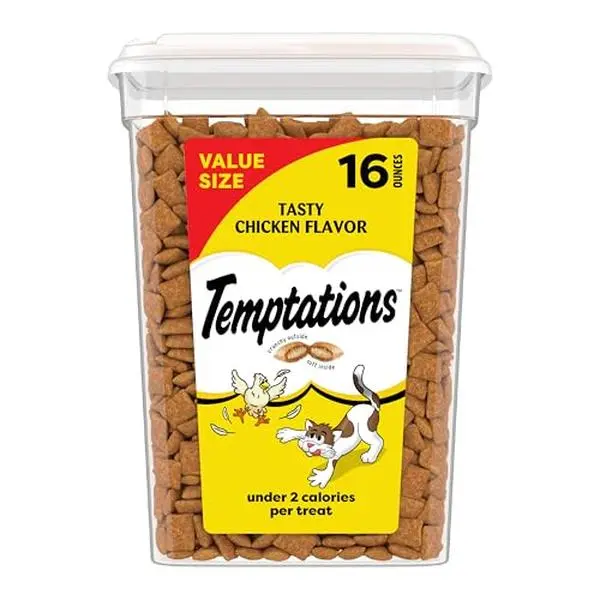Temptations Classic Crunchy and Soft Cat Treats, Tasty Chicken, 16 oz