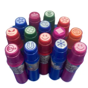 Assorted Designer Dab Non Toxic 55ml. Shaped Bingo Ink Markers - Perfect for Office and School Use