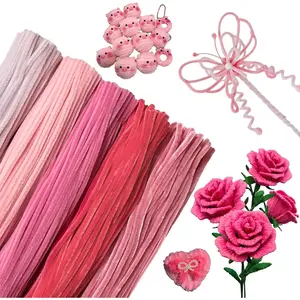 Pipe Cleaners Craft 500 count 5 Colors Pastel  Pipe Cleaners Bulk 30CM Limpia Pipas para Manualidades Fuzzy Wire Chenille Stems for Arts Crafts and Creative DIY Projects Decorations
