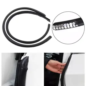 2Pcs B Pillar Car Door Seal Strip Rubber Sealing Strips Trim Windproof [TS]