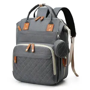 Diaper Bag Backpack, Multifunctional Diaper Bag, Large Capacity Baby Bag with 15+ Pockets, USB Port, Waterproof Travel Backpack for Moms & Dads