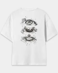 Through the Eyes of the End: A Tribute to the Third Impact – Evangelion-Inspired Oversized Tee - NGE Fan's Gift