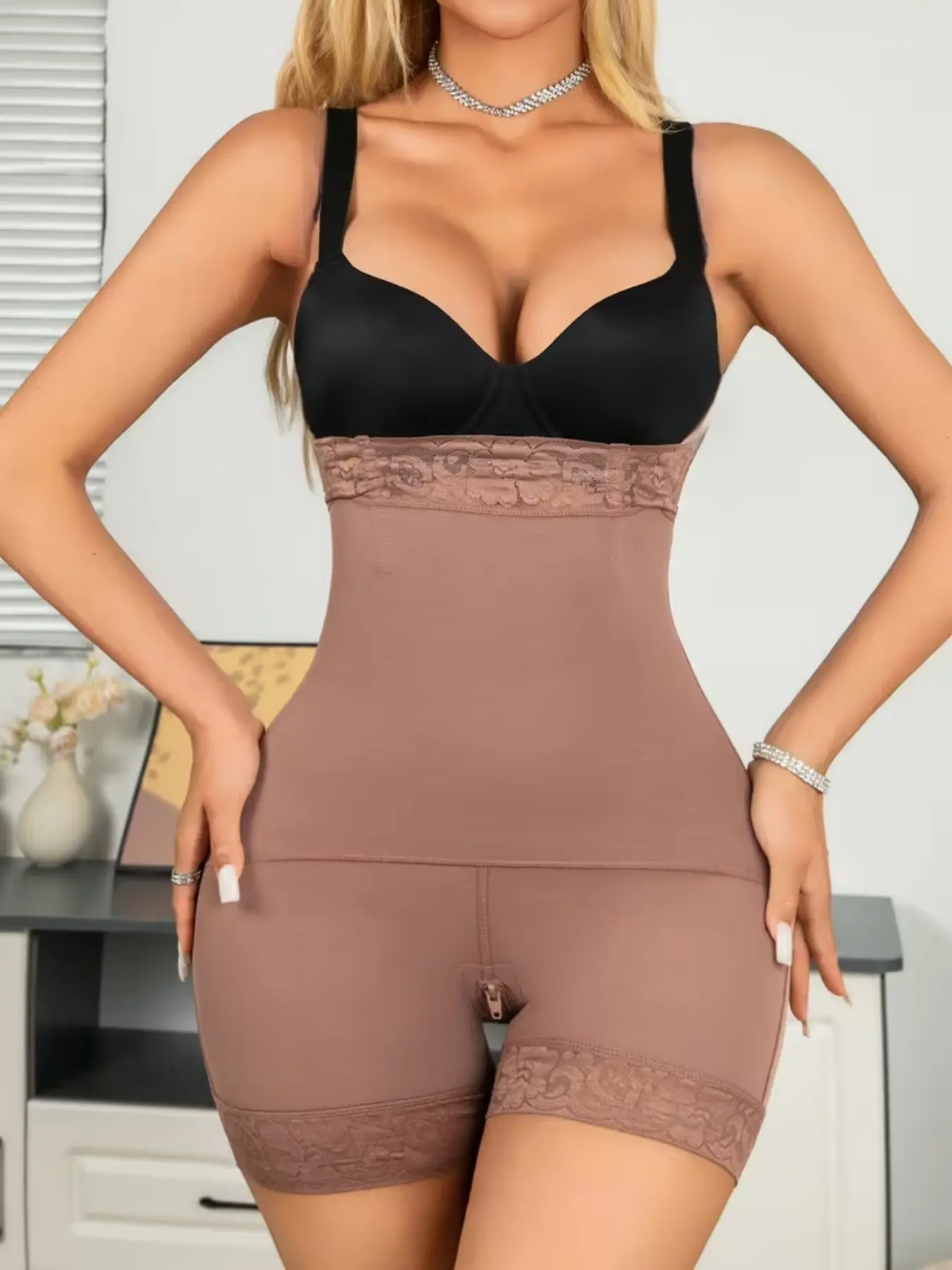 SY Fajas High Waist Colombian Shapewear Shorts, High Stretch Girdle, High Waist Trainer, Butt Lifting And Tummy Control Body Shaper Panty, Comfortable Breathable, With Drop Glue And Anti-Slip, Suitable For Various Occasions