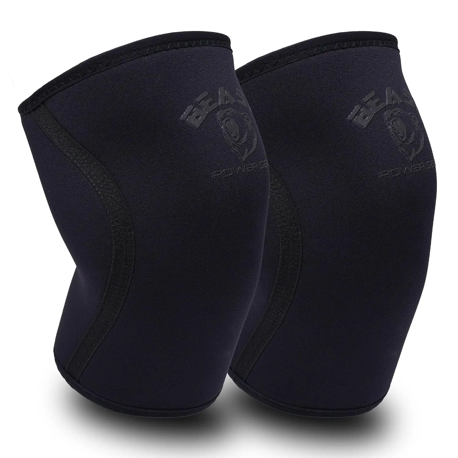 Beast Power Gear Neoprene Compression Knee Sleeves 7MM Knee Pads, Extra Support for Squats, Gym CrossFit Training Protective Gears, Powerlifting, Weightlifting Knee Sleeve, Wrestling Knee Brace for Men & Women
