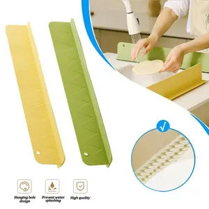 Silicone Sink Baffle Splash Guard Splatter Guard with Suction Cup Kitchen Anti-splash Stopper Anti-water Board For Sink Countertop Household