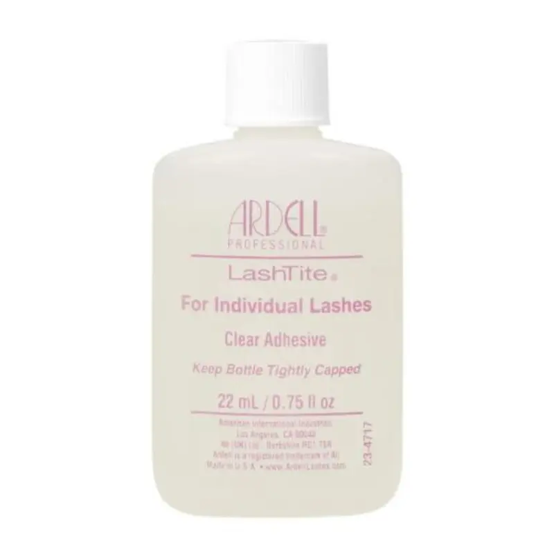 Ardell LashTite Individual Eyelash Adhesive - Single Bottle Liquid Lash Glue (22ml/0.75oz) for Duralash Lashes & Adhesion False Eyelashes, Adults, with Methoxyisopropyl Acetate & Nitrocellulose, by American International Industries