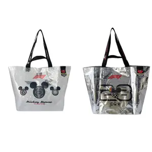 Disney Mickey F1 Series Fashion Shopping Bag – Stylish Reusable Tote, Perfect Gift for Disney & Racing Fans, Eco-Friendly Daily Companion for Groceries & Errands!