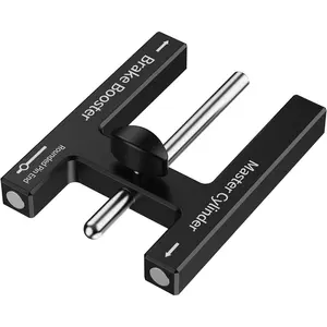 GJANSH Brake Adjustment Tool, Brake Booster Rod Adjustment Tool, Brake booster with master cylinder,Pushrod Power For Adjustable Braking Distance of Brake Pedal(N48 Magnetic CNC Aluminum)