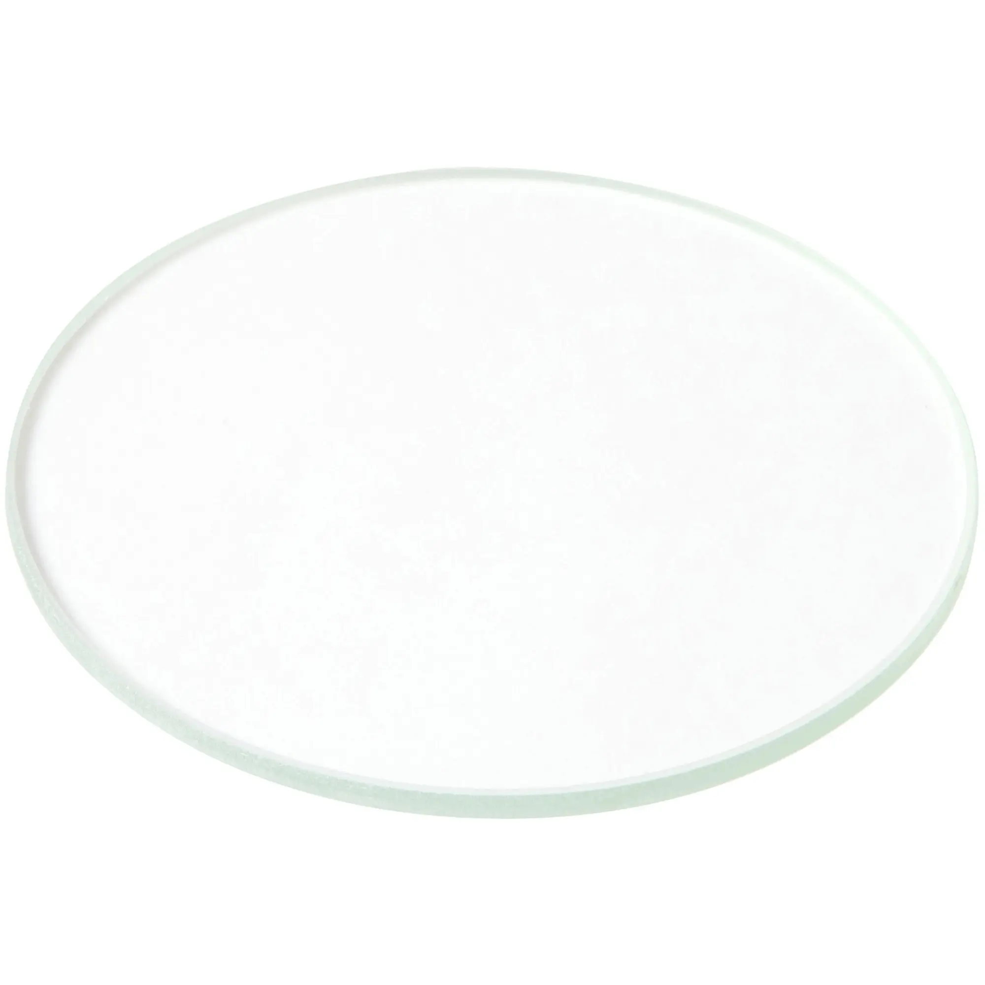 Plymor 3" Round, 3mm Thick Non-Beveled Clear Glass Circle
