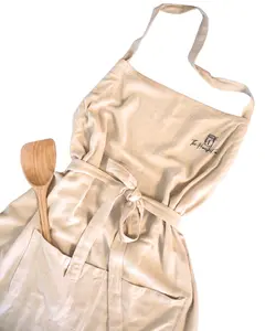 100% Linen Homesteader Apron – Embroidered