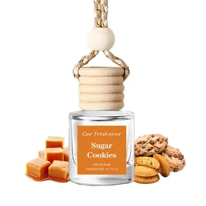 Hanging Car Air Freshener, Long Lasting Scent, Cute Design for Women, Non-Toxic Essential Oil Diffuser, Car Interior Diffusers, Winter Seasonal Accessory, Car Scents