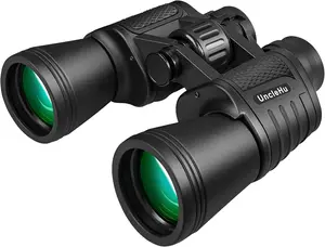 UncleHu 20x50 High Power Binoculars for Adults with Low Light Night Vision, Full-Size Waterproof Binoculars for Bird Watching Hunting Travel Football Games Stargazing with Carrying Case and Strap