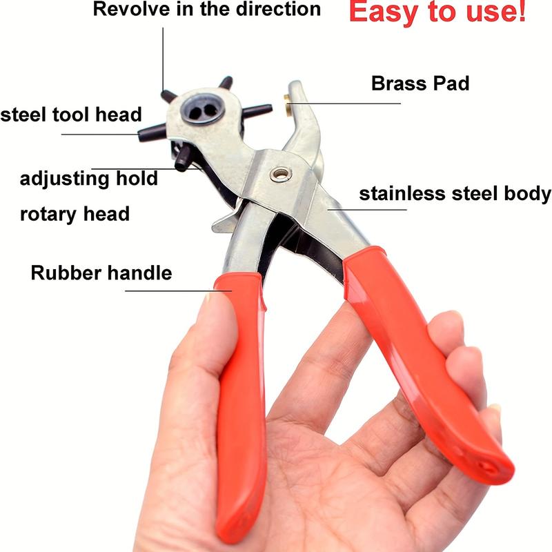Belt Punch Perforator Eye Punch Rotary Sewing Machine Bag Setter Watch Belt Home Leather Punch Belt Punch Pliers