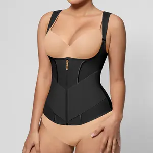 Feelingirl #LIVE FeelVibe Waist Trainer for Women Latex Waist Trainers Vest Adjustable Wide Straps SummerVibes