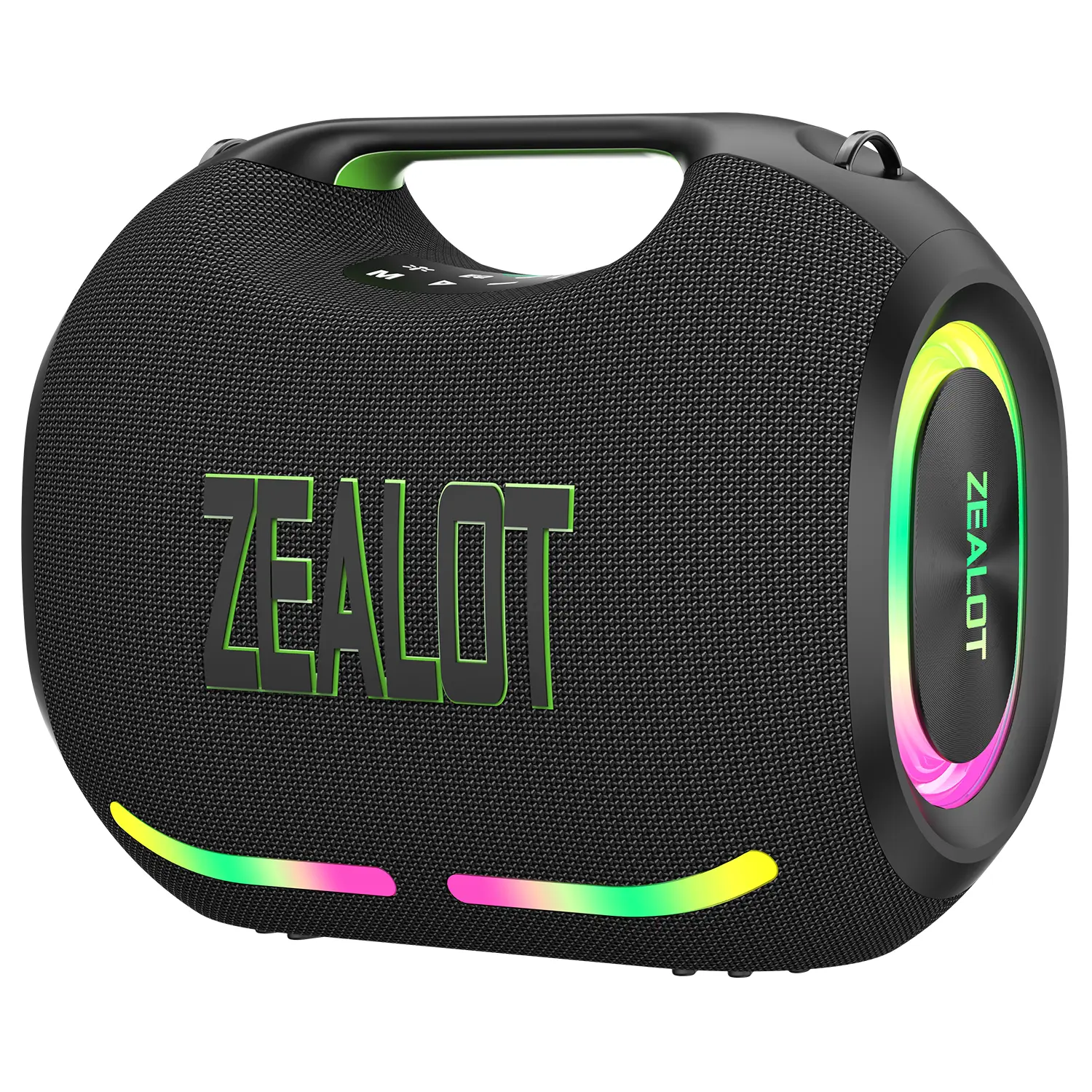 ZEALOT Bluetooth Speaker Portable, 120W HIFI Stereo Immersive Bass, RGB Rhythm Lights, IPX7 Waterproof, 24000mAh Power Bank, BT5.4 for Camping, Party, Home, Beach