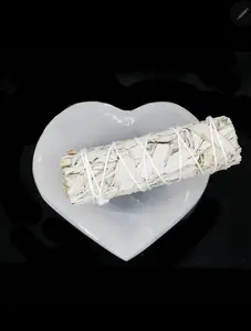 Selenite Smudge Crystal Charging from Morocco - Natural for Meditation & Home Decor - Healing Cleansing Properties