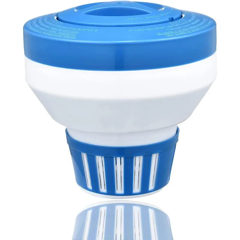 Pool Chlorine Floater, 7.5" Large Floating Chlorine Dispenser, Optimal Pool with Adjustable Release for Indoor & Outdoor Swimming Pool Hot Tub