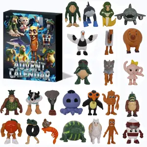 24 Piece Italian Brainrot Toy Set, Action Figurine, 1.8 Inch Tralalero Activity Doll, Tung Tung Tung Sahur Doll, Birthday Decoration, Party Fan Gift