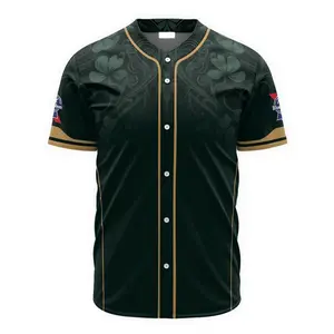 US Flag Saint Patrick's Day Pabst Blue Ribbon Baseball Jersey - Pabst Blue Ribbon Jersey Shirt For Men Women, PBR Beer Shirt