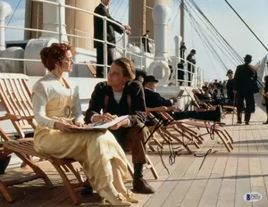 Leonardo DiCaprio & Kate Winslet Authentic Autographed 11x14 Photo #2