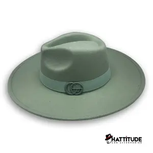 Hattitude GC Green Fedora Hat