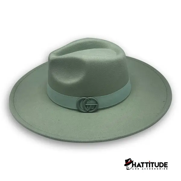 Hattitude GC Green Fedora Hat Hattitude GC Green Fedora Hat