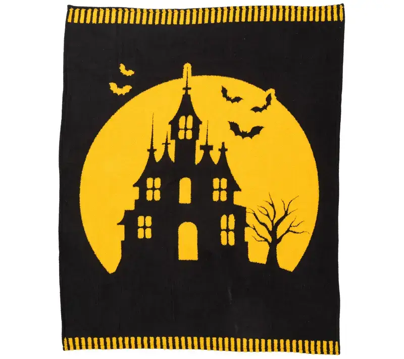 Berkshire Halloween Icon Jacquard Plush 60x70 Throw