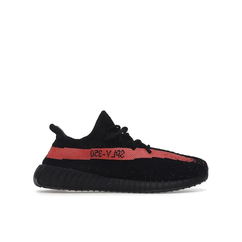 adidas Kid's Yeezy Boost 350 V2 Core Black Red, from StockX