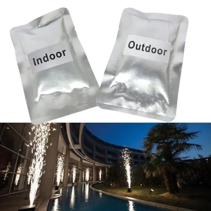 2-50 Bags x 200g Cold Spark Machine Powder, Indoor/Outdoor Anti-Clog, No Residue Titanium Powder for Weddings, DJ Sets, Parties & Stage Events