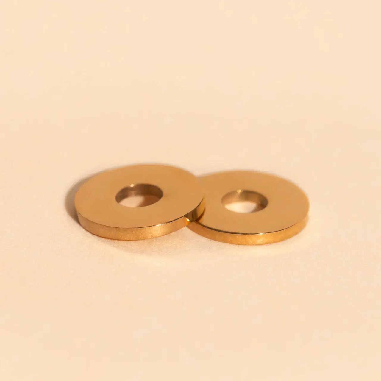 Disc Rounded Huggie Hoop Charms Disc Rounded Huggie Hoop Charms
