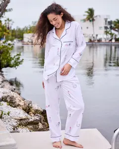 Daughters of Triton - Long PJ Set - Cloud