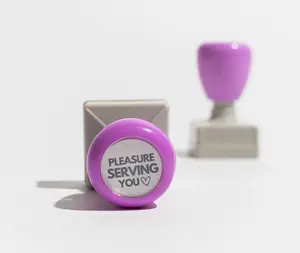 "Pleasure Serving You" Stamp