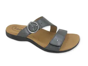 Taos Westside Slide Sandal Black Met - BLACK
