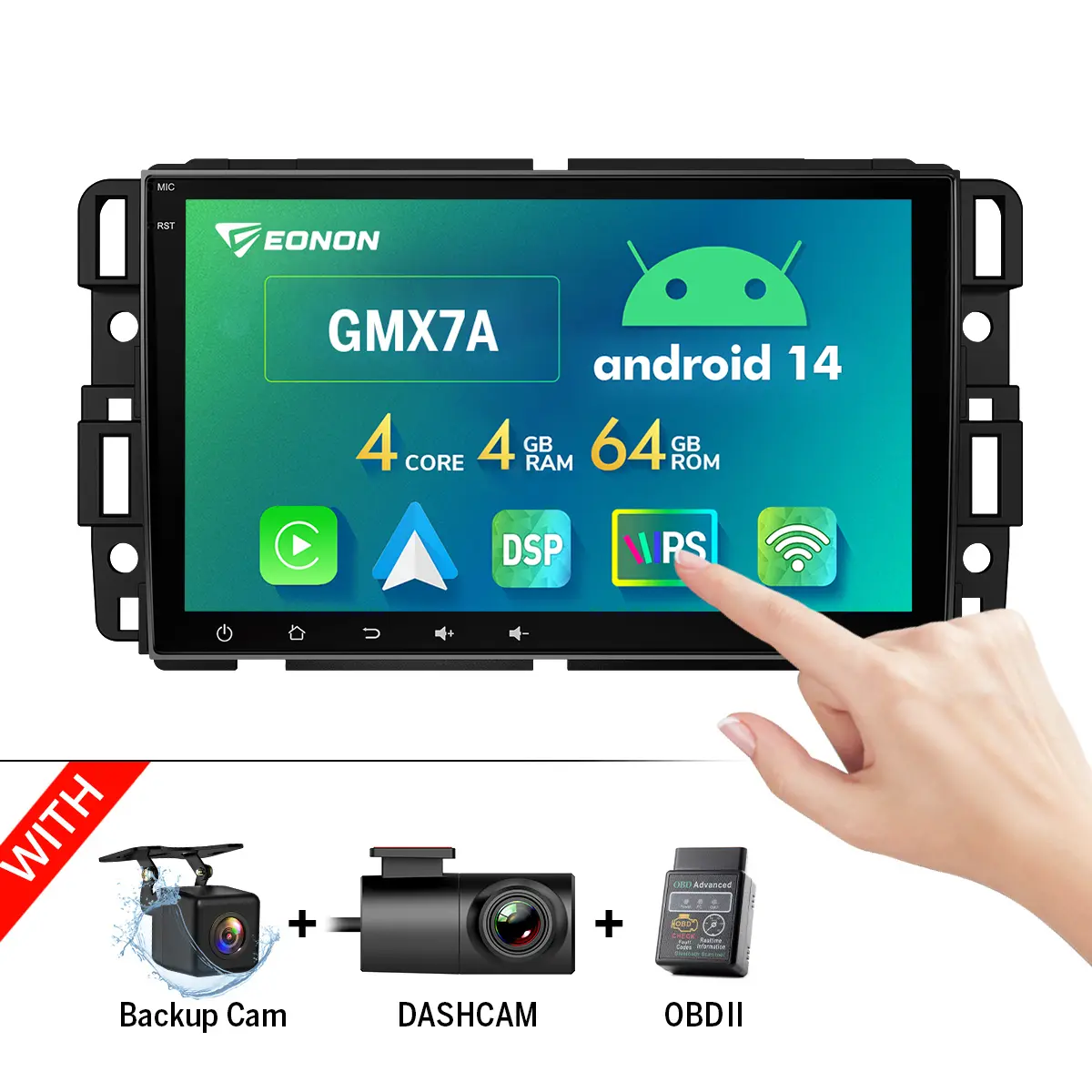 GMX7A+DashCam+OBDII+Backup Cam