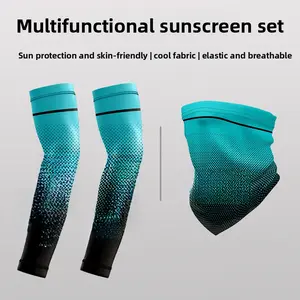 Men's Ice Sleeve Summer Ice-Cold Oversleeves Riding Arm Sleeve Oversleeves Outdoor Motorcycle Fishing Arm Guard Viscose Fiber Sun-Protection Oversleeves