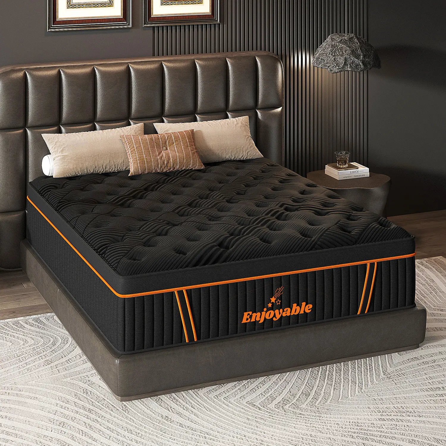 14 Inch Twin Full Queen King Memory Mattress with Independent Springs, Provides Pressure Relief, Motion Isolation and Edges Support, Medium Firmness, Breathable,100 Trials, Spring Hybrid Mattress in a box ,Gel infuse memory foam