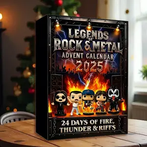 Legends of Rock and Roll Metal Music Advent Calendar, 24 Days Heavy Metal Countdown, Iconic Music Figures Collection, Adult Christmas Gift