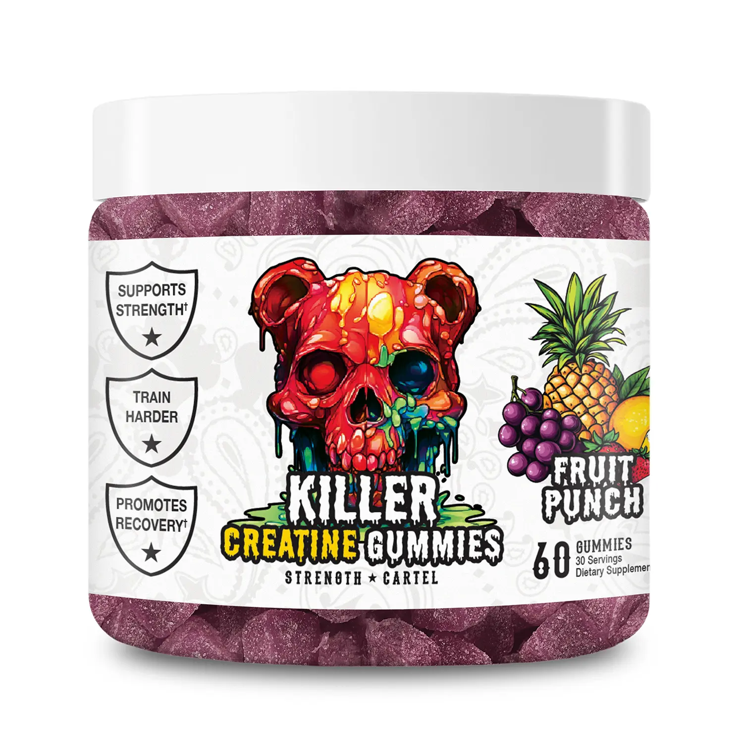 Strength Cartel Killer Gummies with Creatine - Supplement Edible Optimum Strength Cartel Killer Gummies with Creatine - Supplement Edible Optimum