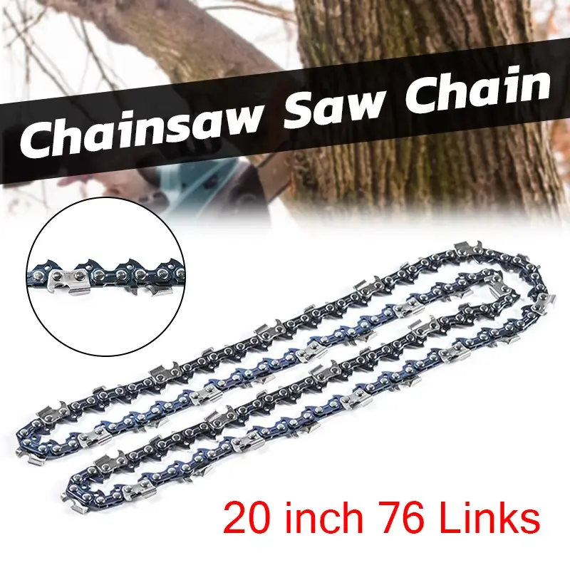 20 Inch 76 Links Chainsaw Chain, Replacement Saw Mill Ripping Chain for Timberpro 62CC 0.325 Model, Smooth Surface Cutting for Lumber and Timber