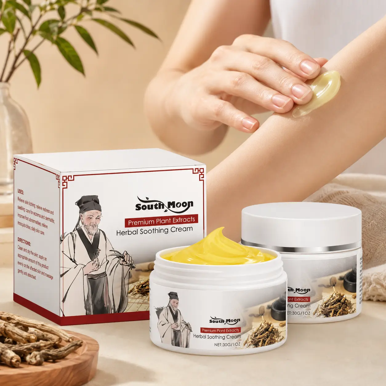 Herbal Soothing Cream for Eczema, Itching, andRedness Relief  Daily HydratingMoisture Repair for Sensitive Skin, Hydrate